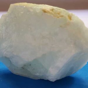 raw aquamarine rock