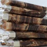 Wood Calcite Pendant