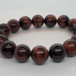 red tiger eye men's bracelet