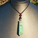 Amazonite Crystal Tower Pendant