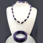 Charoite Necklace and bracelet Set