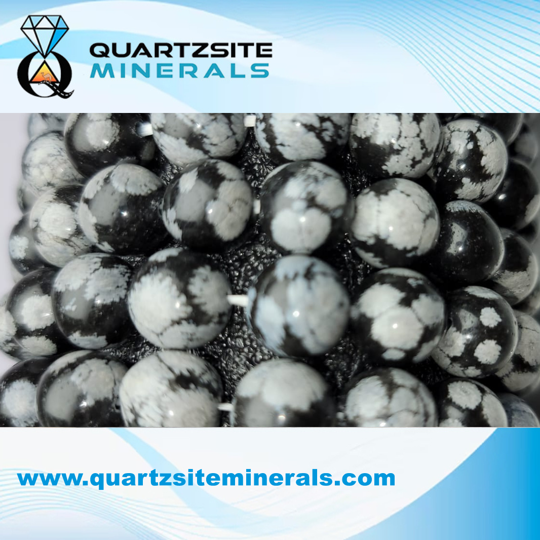 Snowflake Obsidian Large Bracelets Snowflake Obsidian Large Bracelets