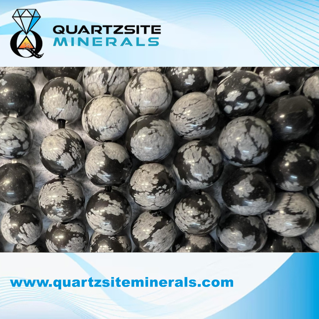 Discover the beauty and healing power of Snowflake Obsidian Bracelets by Quartzsite Minerals. Perfect for balance and spiritual growth. Handcrafted with love and intention.