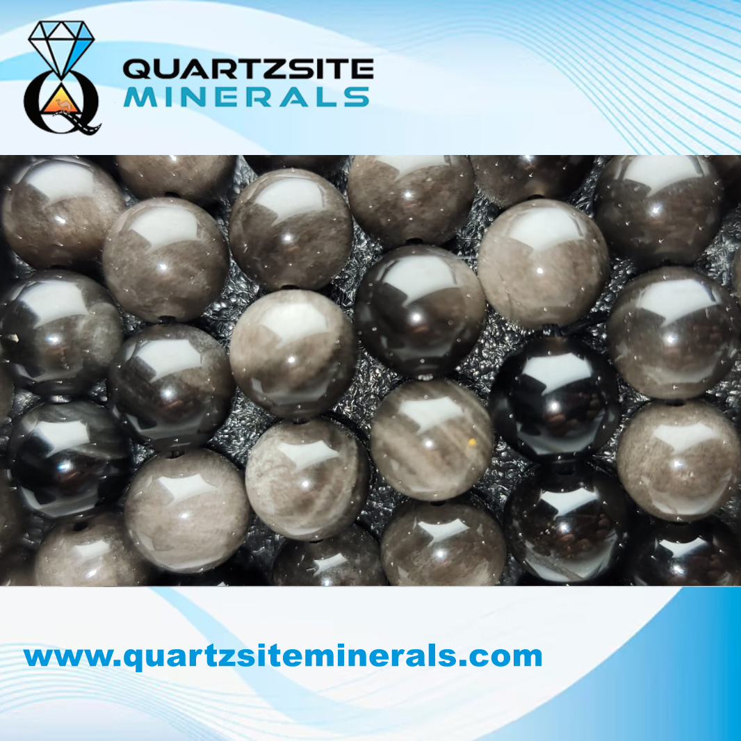 Silver obsidian large bead bracelets Silver obsidian large bead bracelets