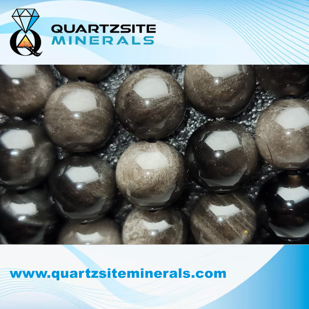 Silver obsidian large bead bracelets Silver obsidian large bead bracelets