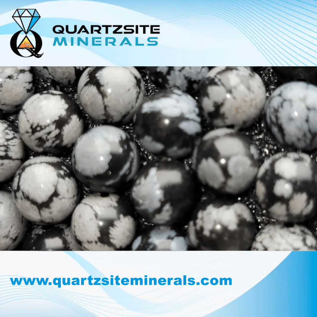 5 Snowflake Obsidian Medium Bracelets