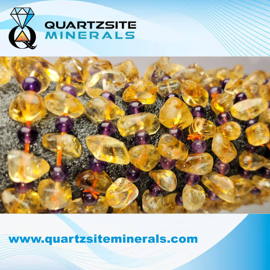 Citrine freeform beads medium bracelets Citrine freeform beads medium bracelets