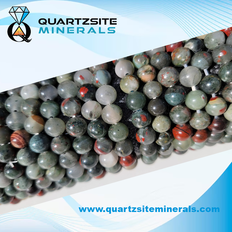 African blood stone round beads bracelets