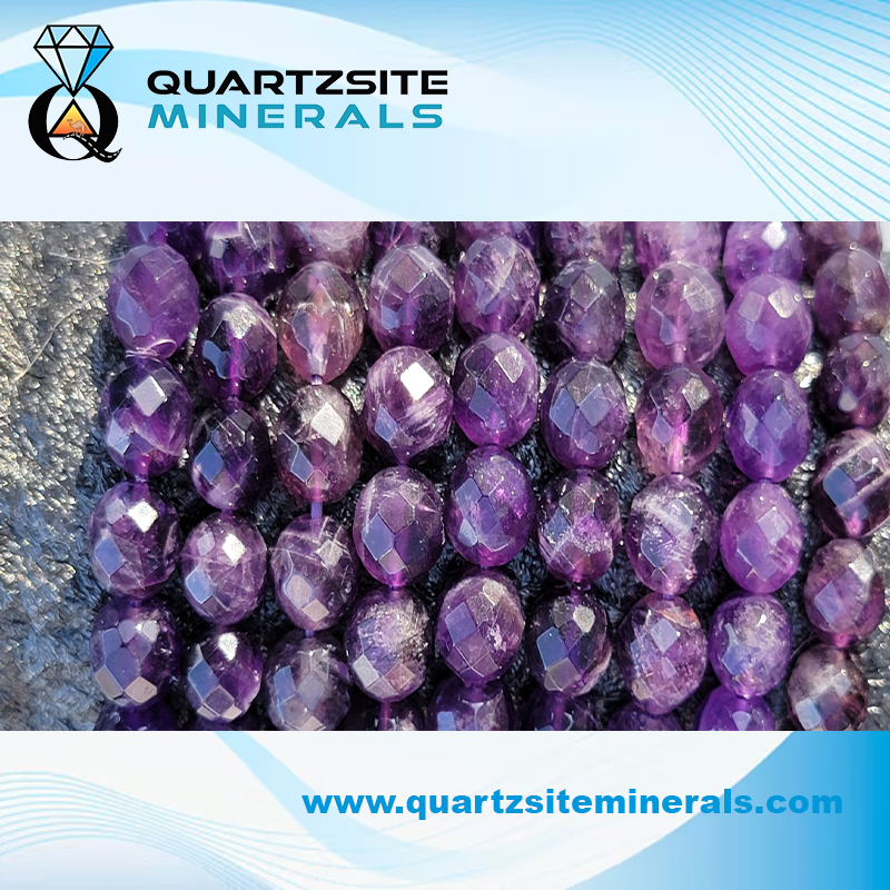 Amethyst facet beads bracelets 2