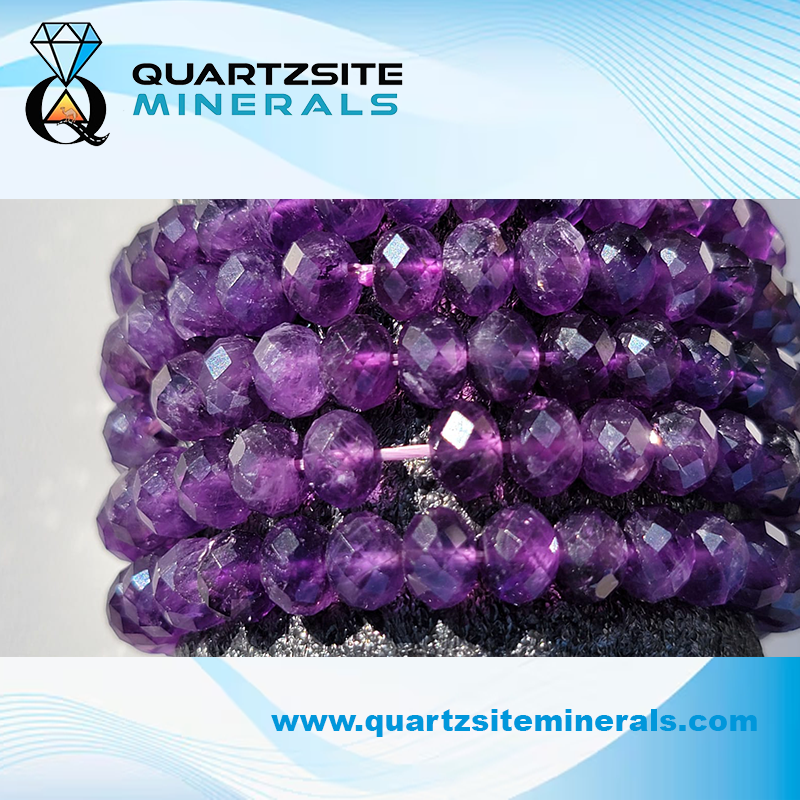 Amethyst facet beads bracelets 22