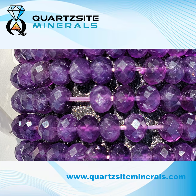 Amethyst faceted small beads Amethyst faceted small beads