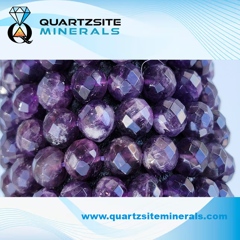 Amethyst facet beads bracelets 4