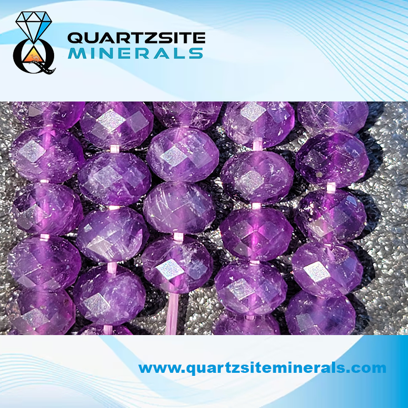 Amethyst facet beads bracelets 44