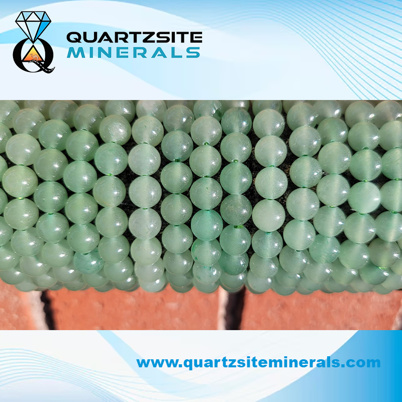 Green Aventurines round beads bracelets 1