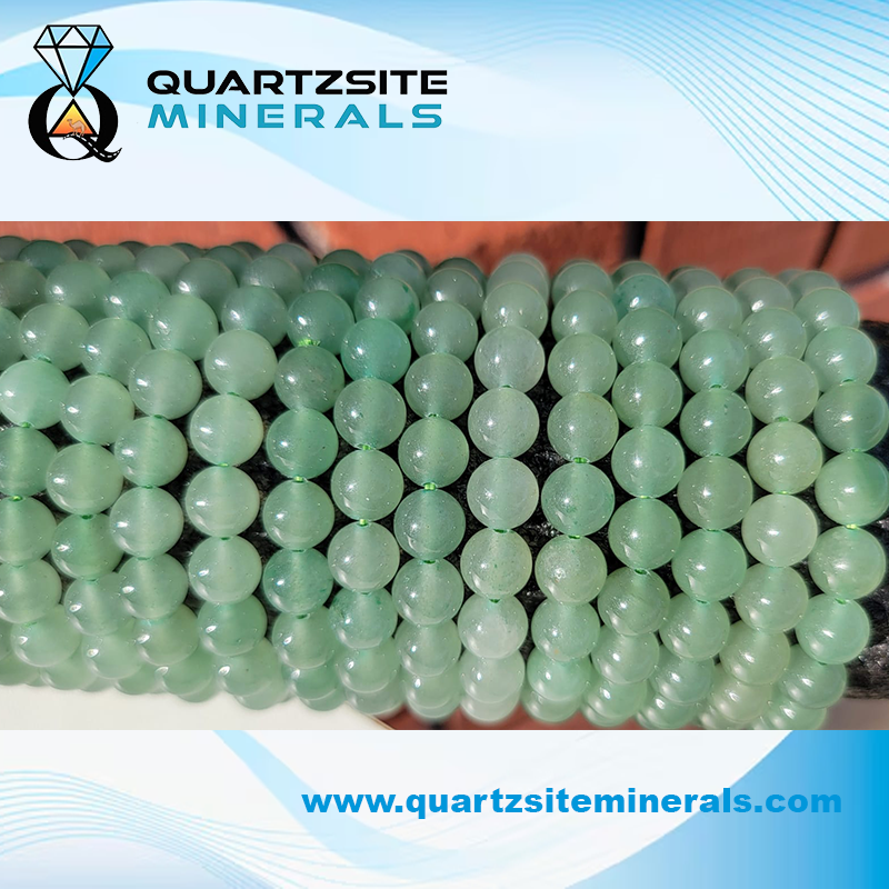 Green Aventurines round beads bracelets 2 Green Aventurines round beads bracelets