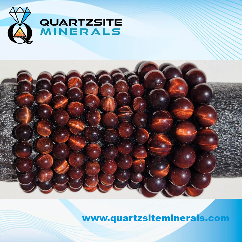 Red tiger Eyes bracelets 3