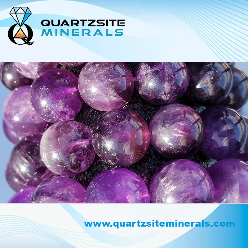 Regular Amethyst large beads 1
