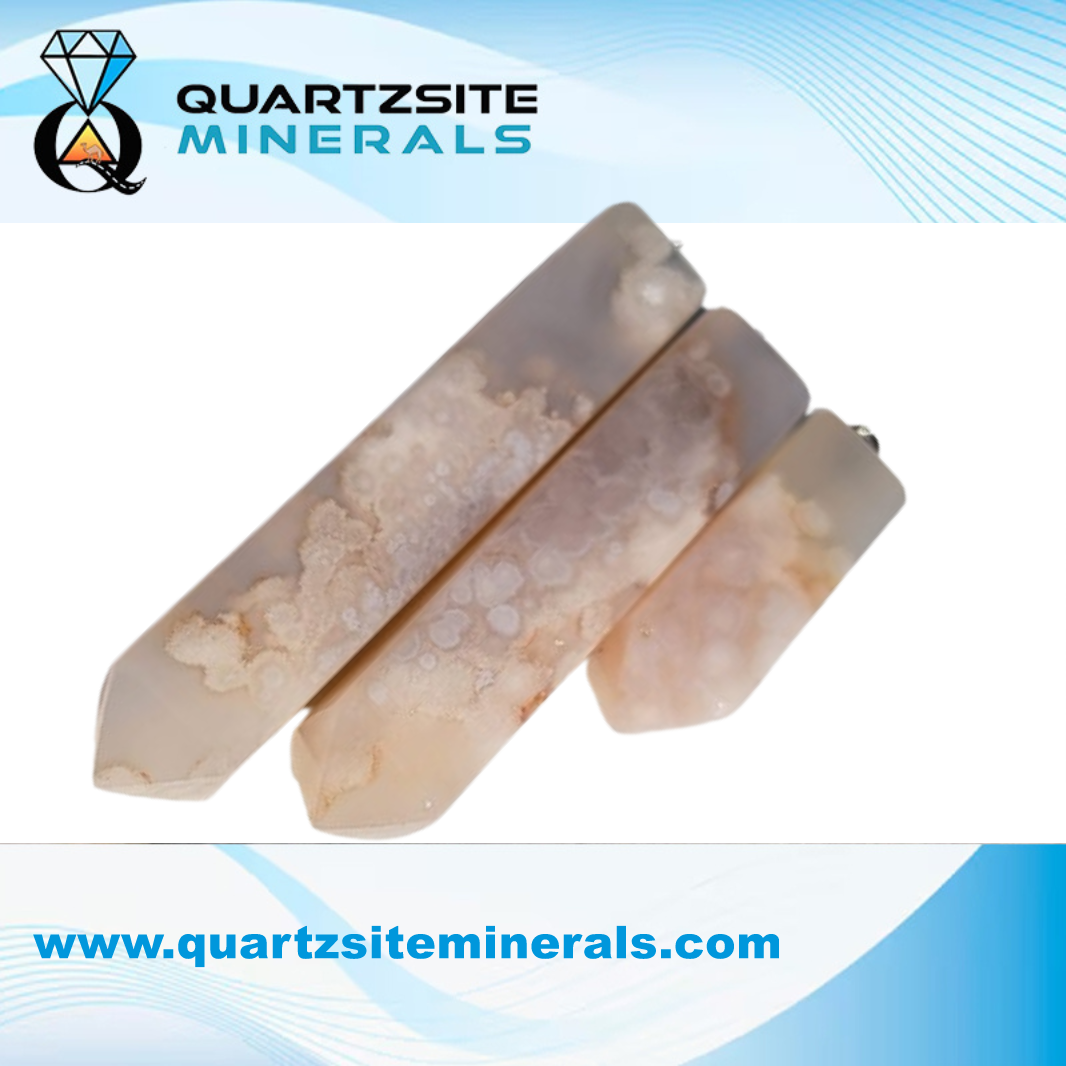Agate Flower Pendants Agate Flower Pendants