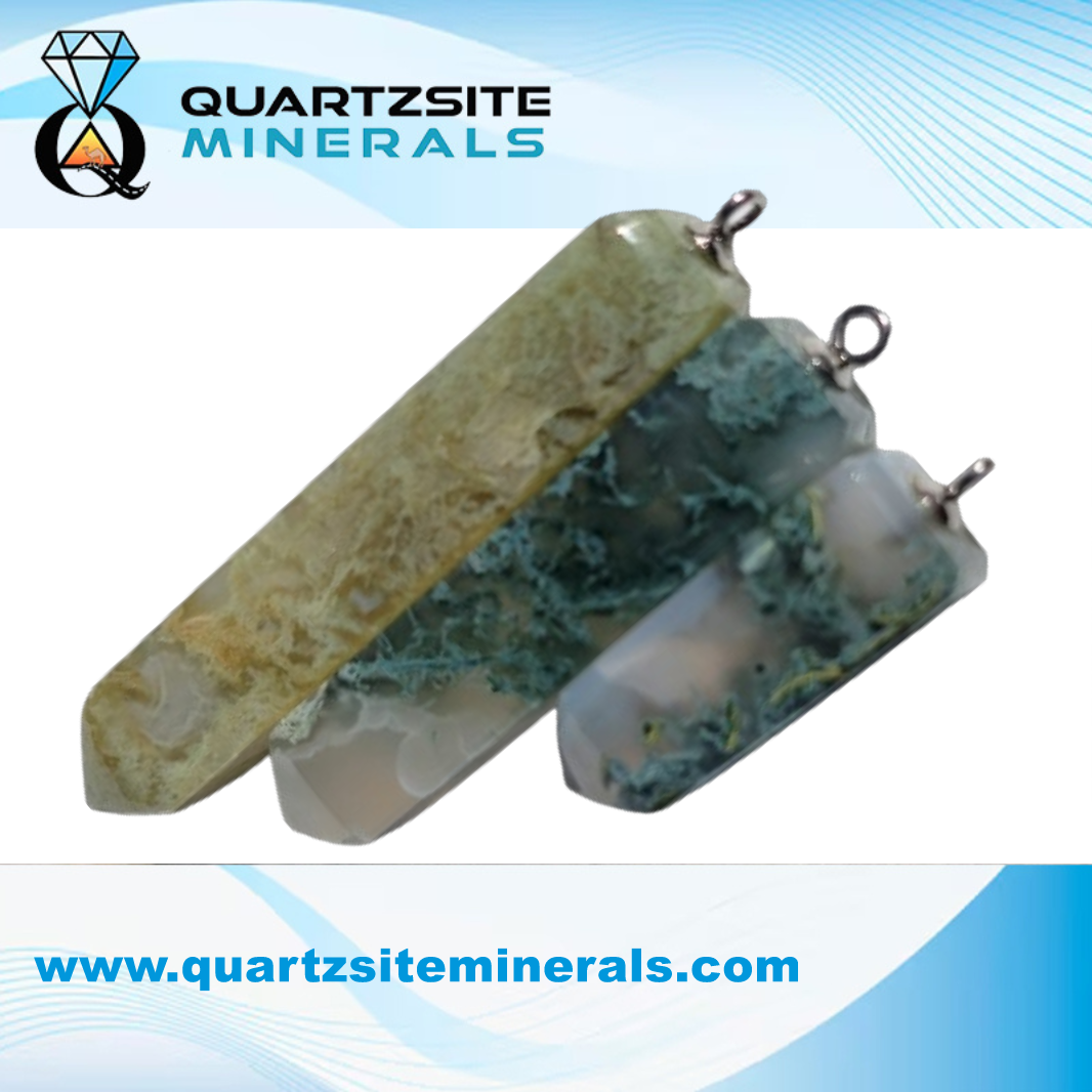 Agate Moss Pendants Agate Moss Pendants