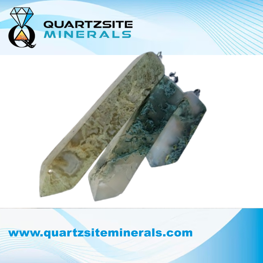 Agate Moss Pendants Agate Moss Pendants
