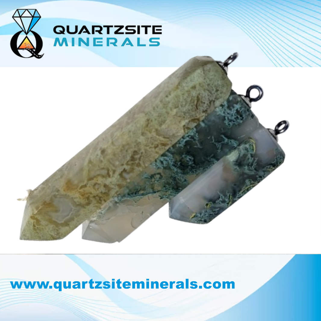 Agate Moss Pendants Agate Moss Pendants